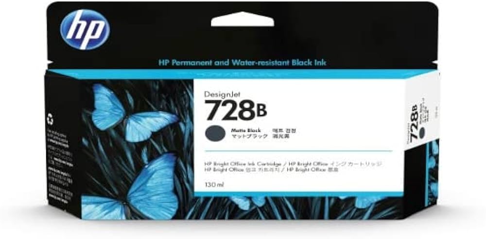 HP 728 マットブラック 300ml F9J68A インク