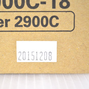 NEC(日本電気) こちらは「20151208」とシールに記載が御座いますので、こちらは15年12月8日製造となります。