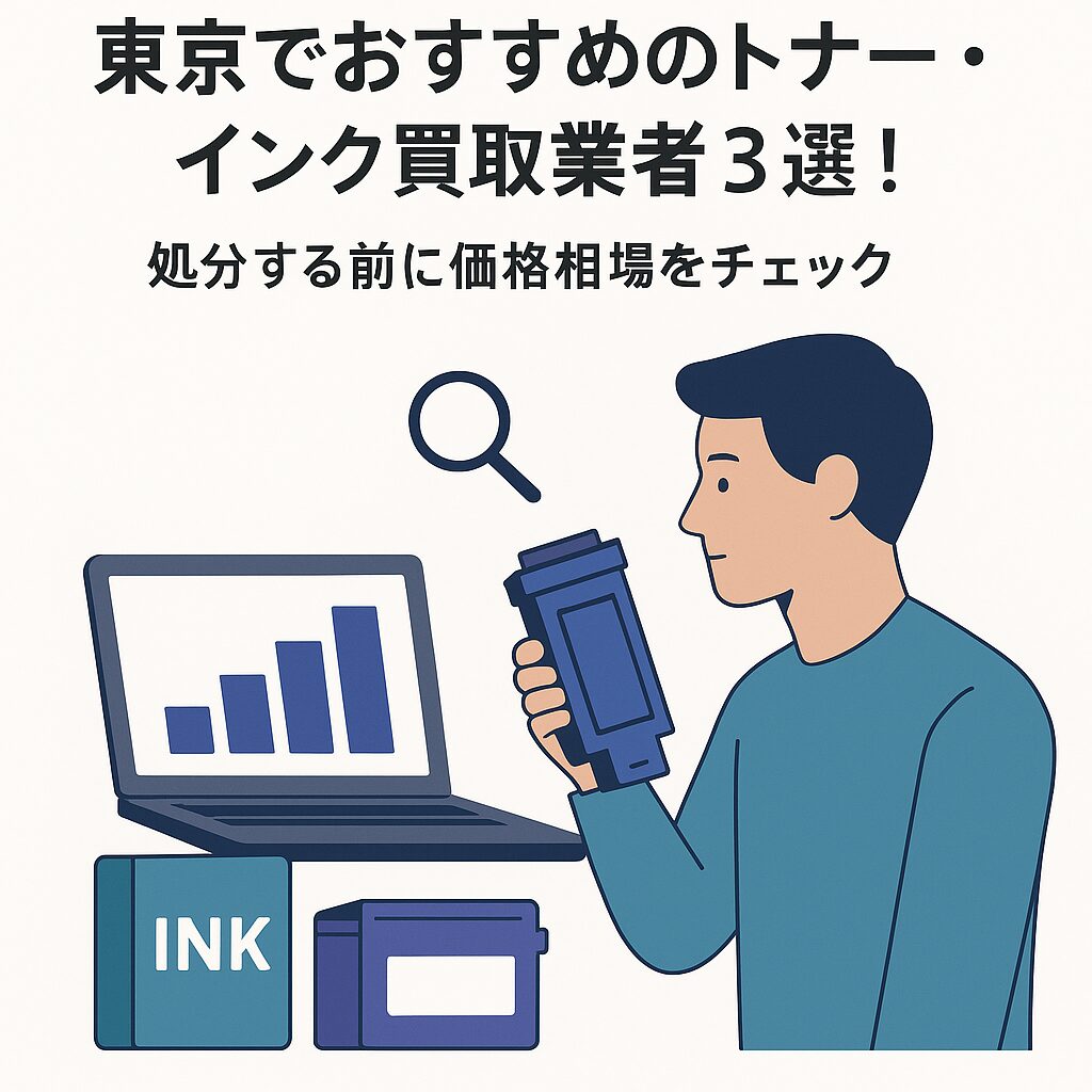 東京でおすすめのトナー・インク買取業者3選!処分する前に価格相場をチェック